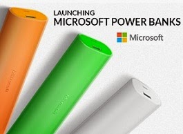 Launching Microsoft Power Bank 6000 mAh for Rs.3499 Only