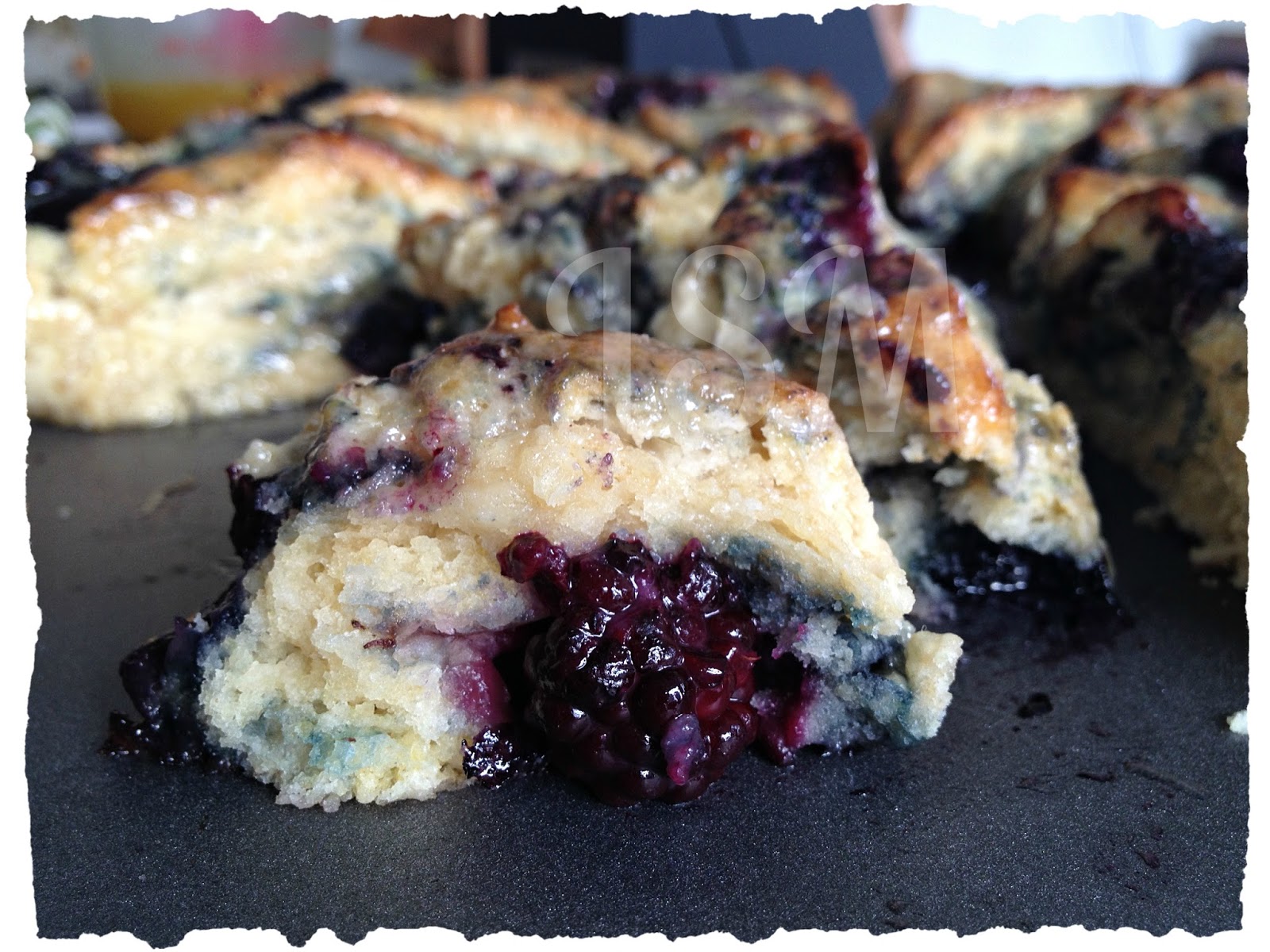 Life's Simple Measures BlackberryBlueberry Scones with HoneyButter Glaze