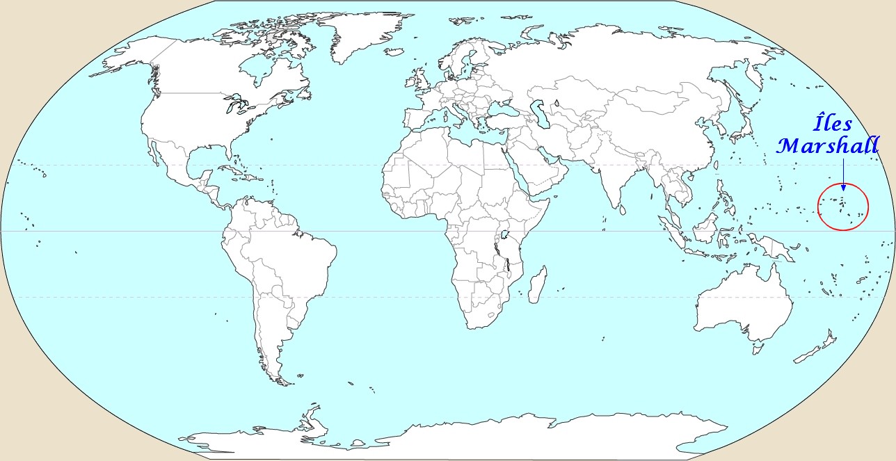 carte des iles marshall - Image