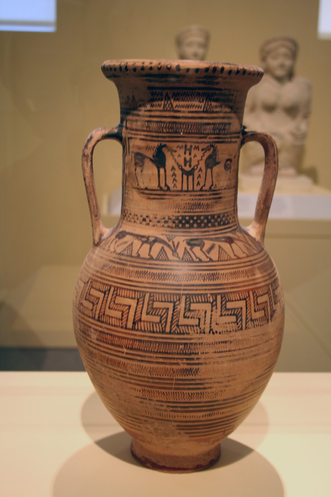 Kenney Mencher Early Greek Geometric Style Pottery