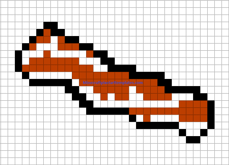 Minecraft Pixel Art Templates Bacon strip