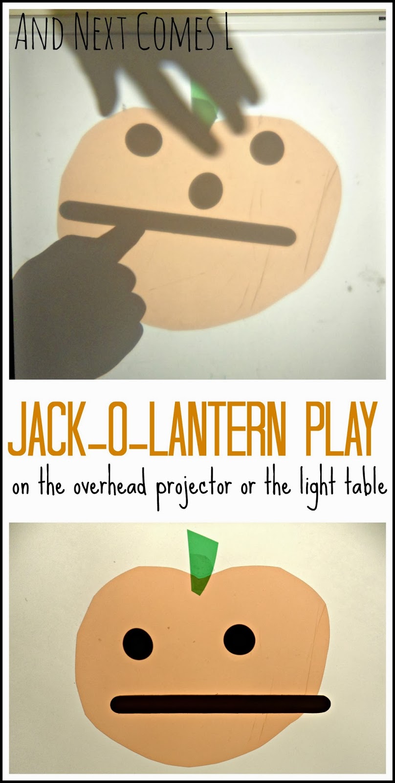 JackOLantern Play on the Overhead Projector or the Light Table And