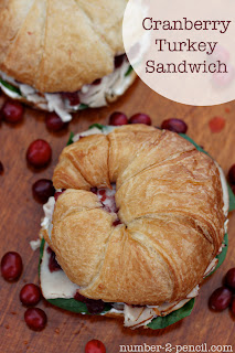 Gourmet Cranberry Turkey Sandwich, perfect for grown-up brown bag lunches. Gourmet Cranberry Turkey Sandwich, perfect for grown-up brown bag lunches.