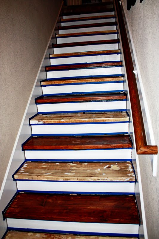 The Hamiltons Ripping the Carpet off Our Stairs