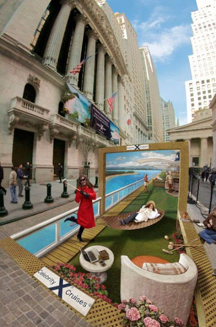 Art: 3 Dimensional Sidewalk Chalk Art