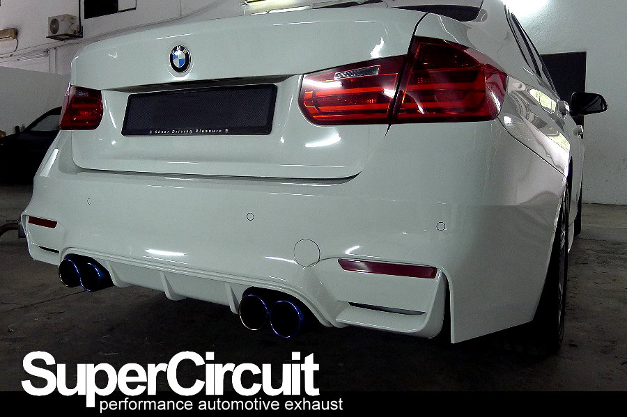 SUPERCIRCUIT Exhaust Pro Shop Quad Exhaust Conversion of BMW 320i F30
