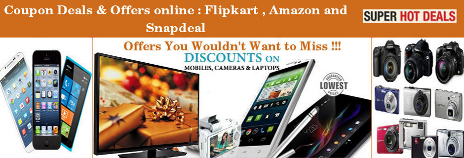 Discount Offers Online - Flipkart, Amazon and Snapdeal