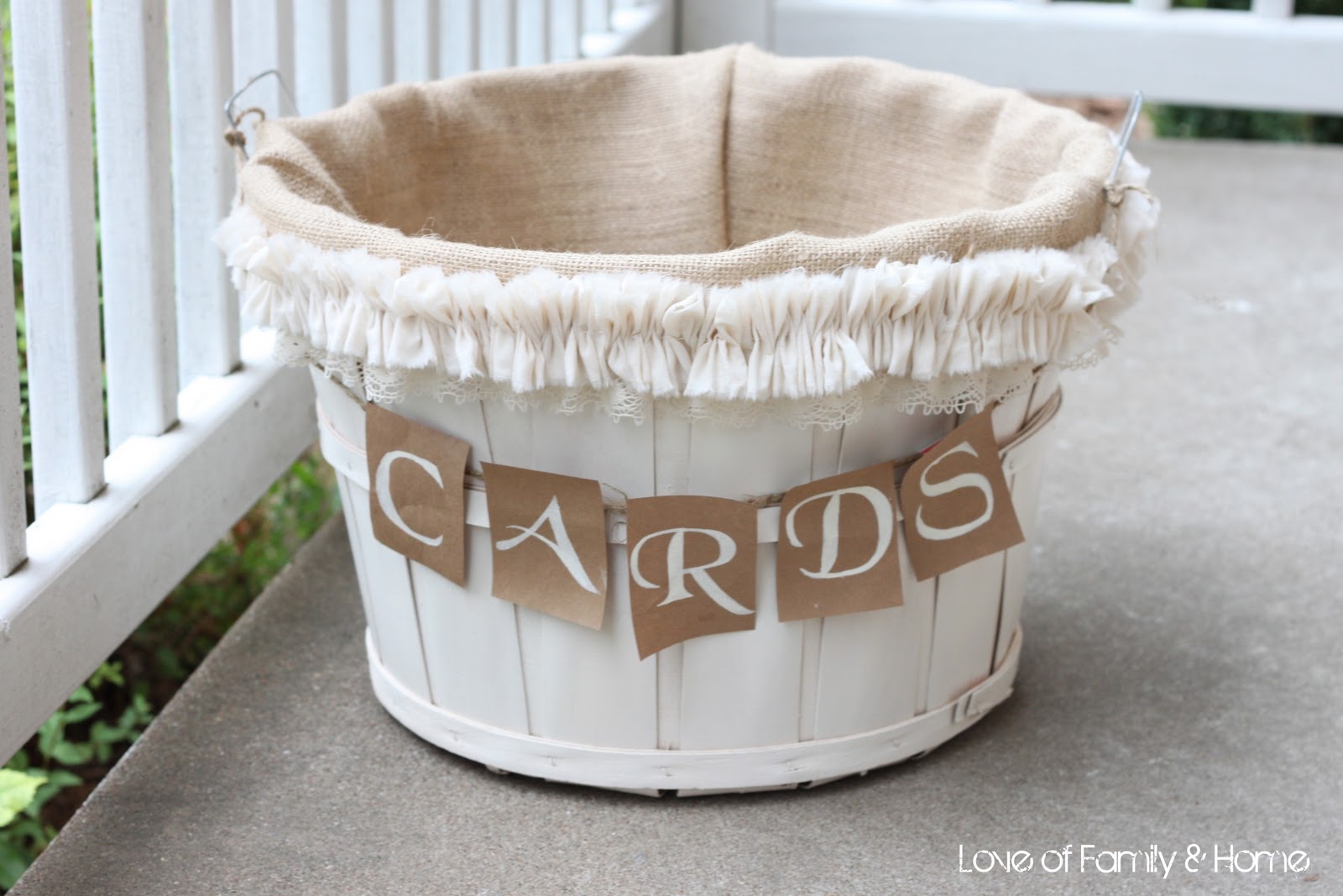 DIY Wedding Card Basket... - Love of Family & Home