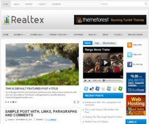 Realtex Blogger Template