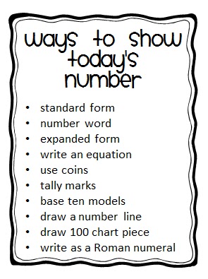 I Love 2 Teach Today's Number freebie