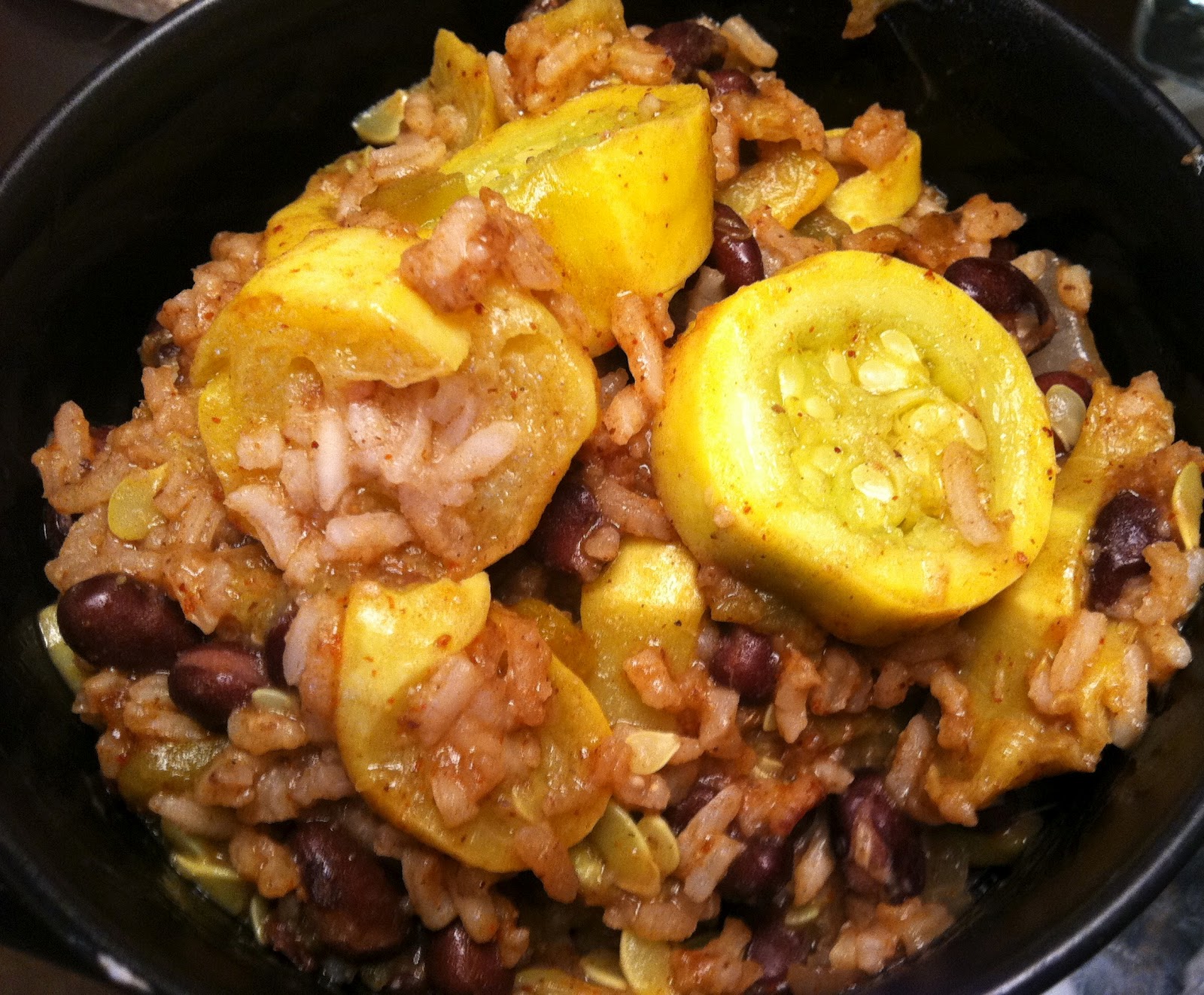 On a Whim One Pot Rice and Beans with Veggies