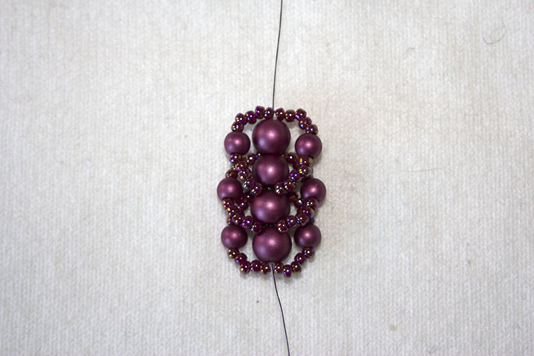 Meltzer design & smycken Tutorial Flat Spiral Stitch