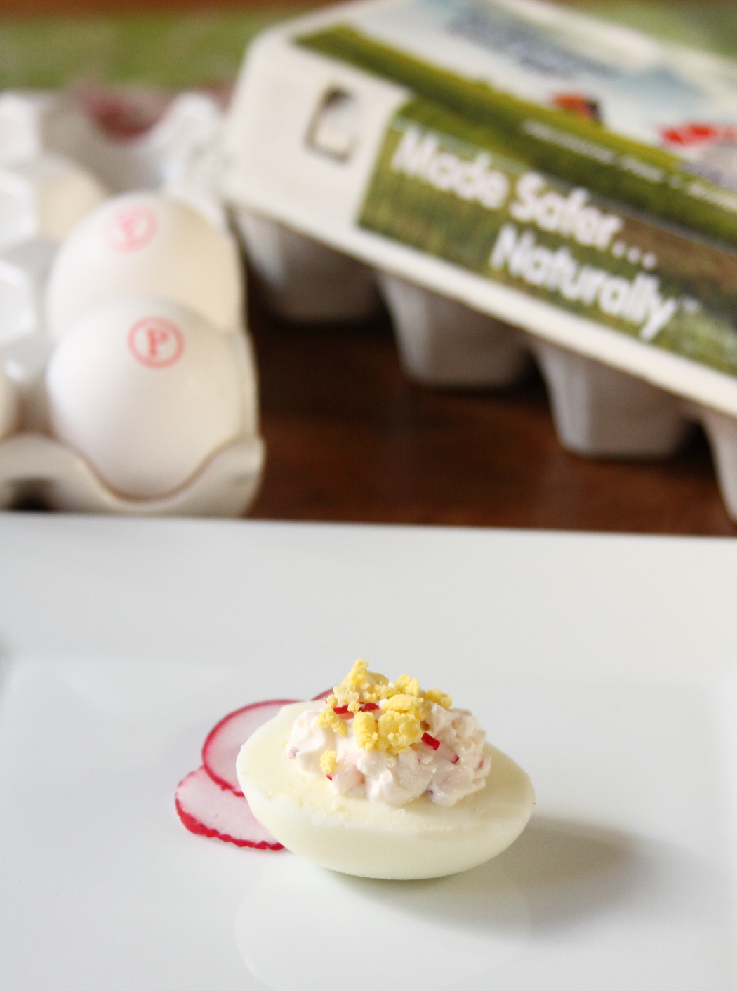 ShowFood Chef Radish Salad filled Deviled Eggs