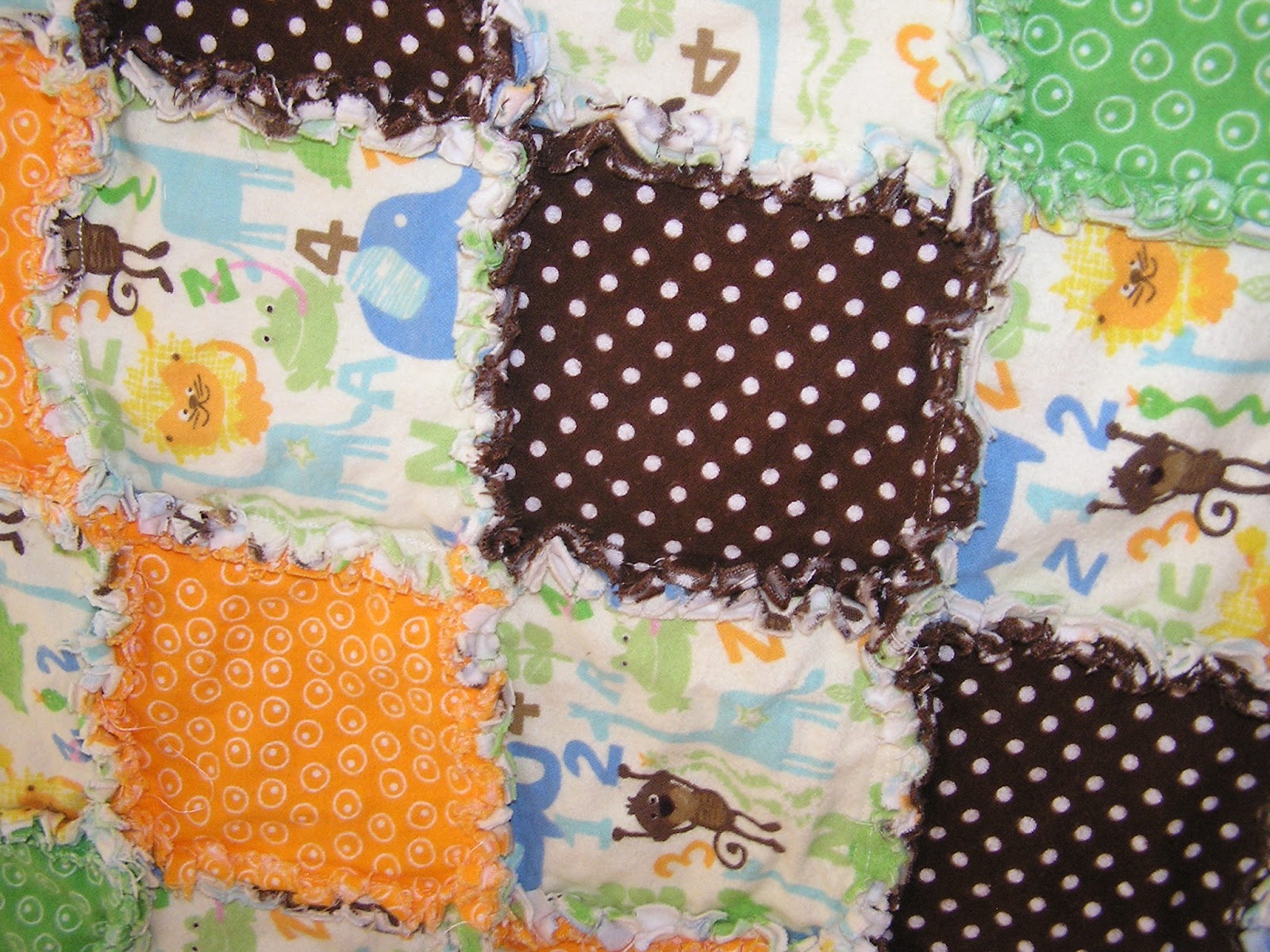 The Fleming's Nine Flannel Rag Quilt