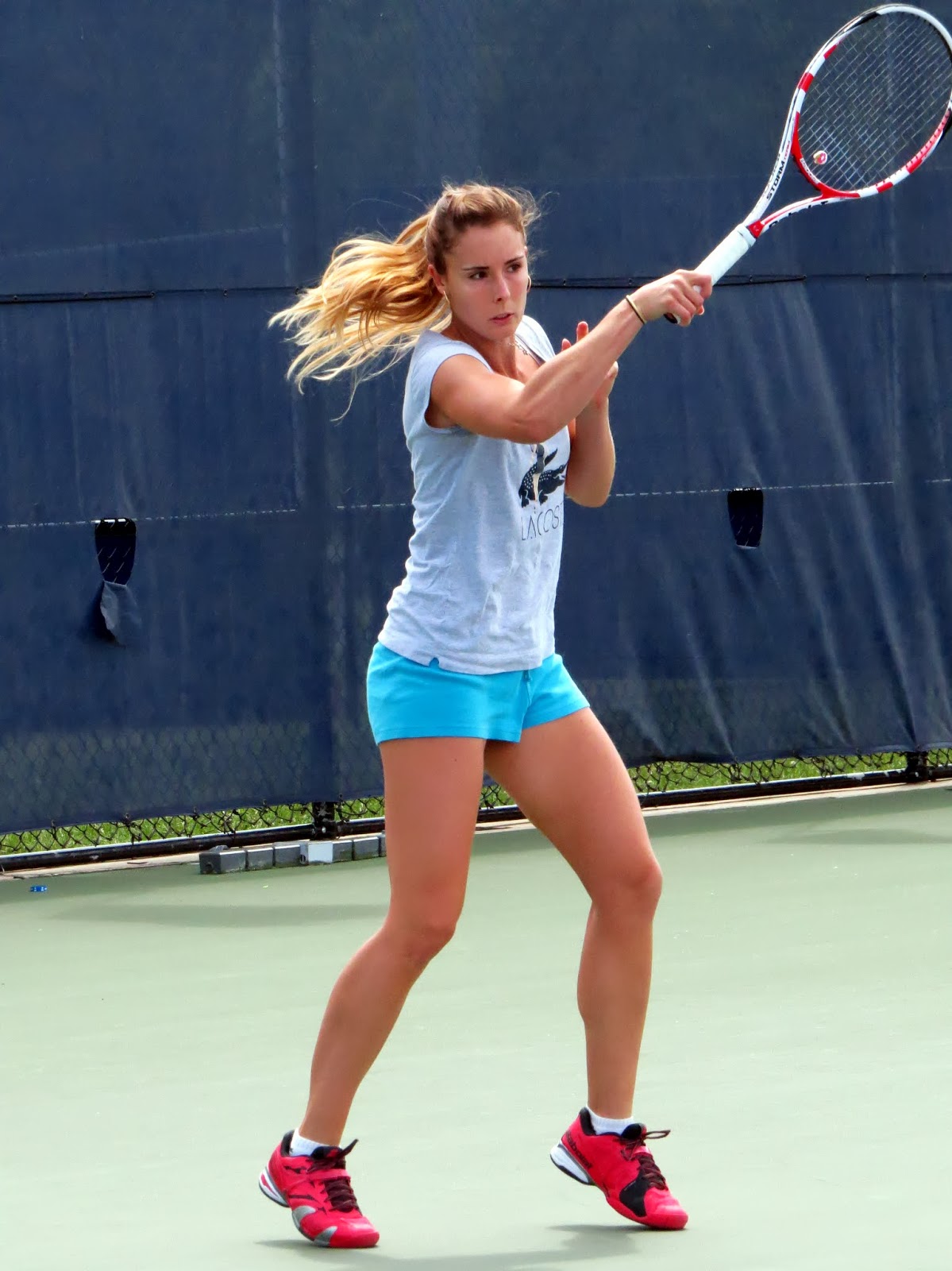 Tennis Fashion Fix Alize Lacoste Practice Outfit (Rogers Cup