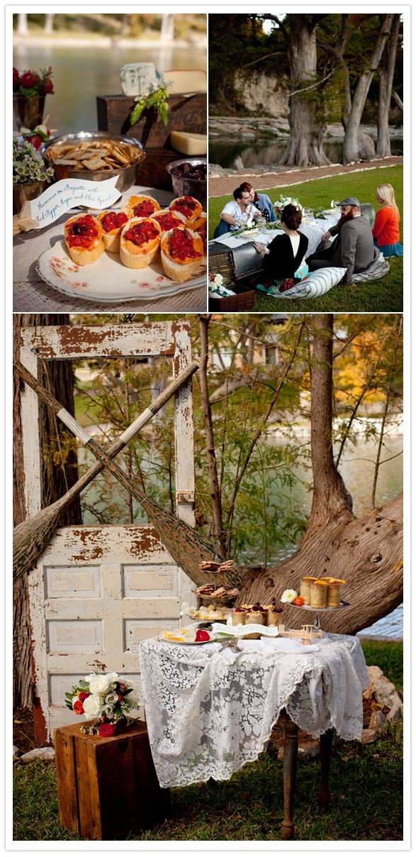 Juneberry Lane Wedding Wednesday Picnic on a Boat