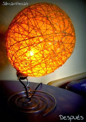 cómo hacer una lámpara de noche casera-