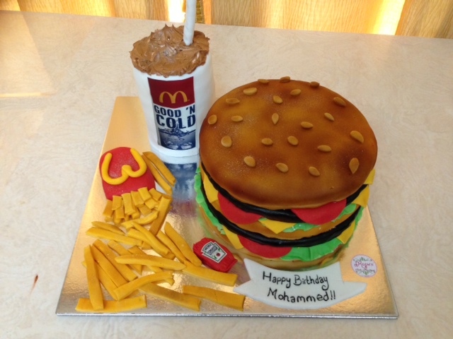 Reem's Cake Boutique Mcdonalds Burger Cake