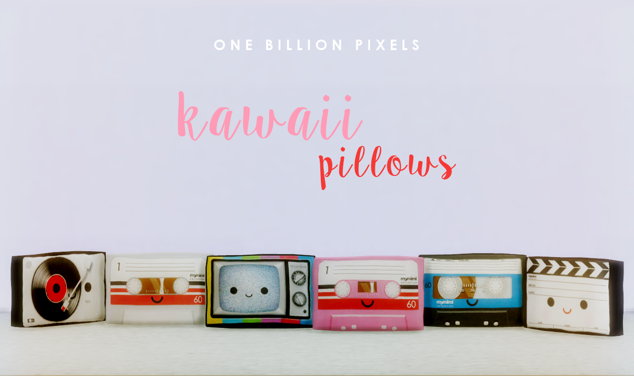 Kawaii Pillows (The Sims 4) - One Billion Pixels