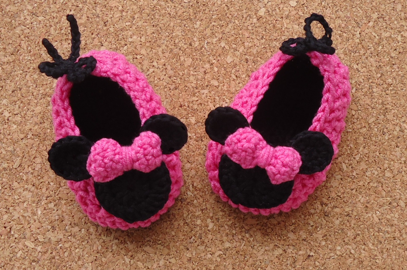 Beauty Crochet Pattern MISS BOW MOUSE CROCHET SHOES Beauty Crochet Pattern MISS BOW MOUSE CROCHET SHOES