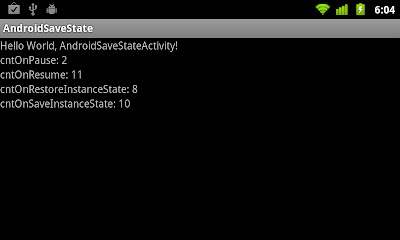 onSaveInstanceState() and onRestoreInstanceState() onSaveInstanceState() and onRestoreInstanceState()