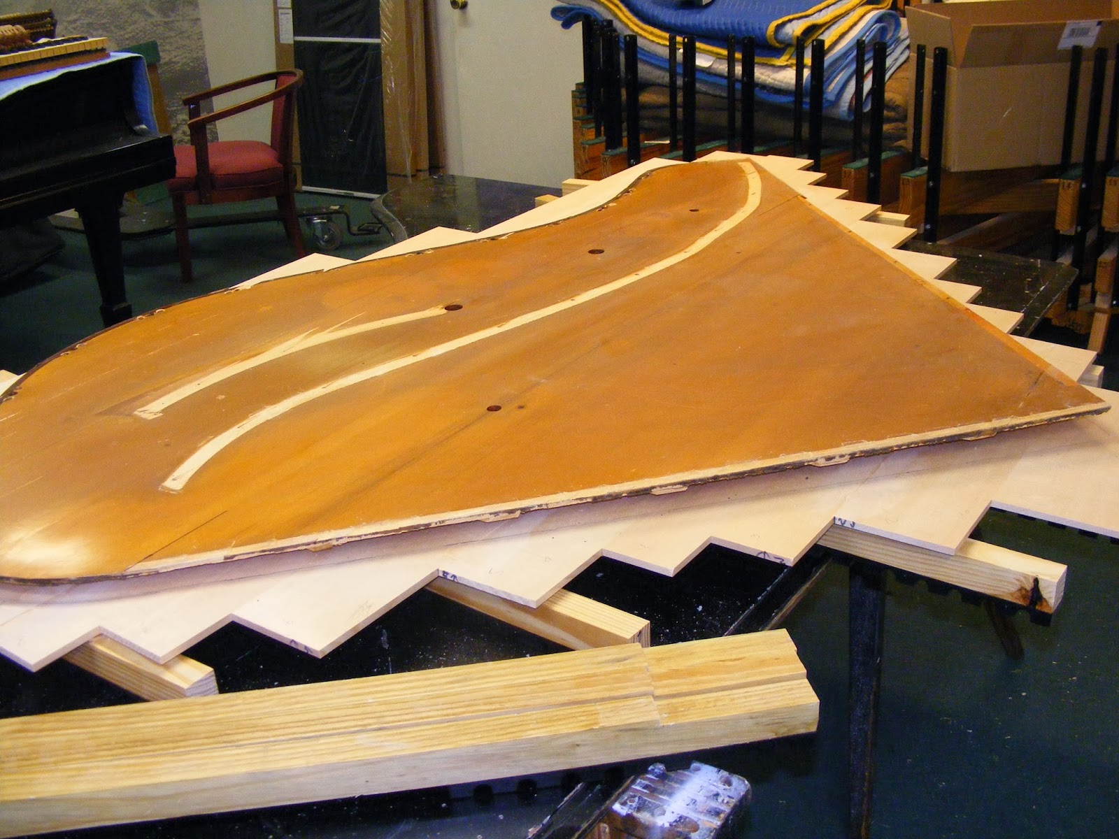 Hess Piano Co. Steinway 250281 Soundboard Built