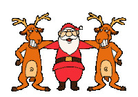 "Santa" "Animated Santa" "Animated Reindeer"