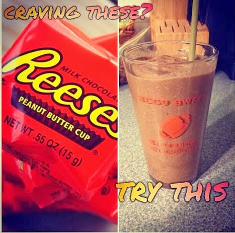 reeses peanut butter cups, cravings, shakeology