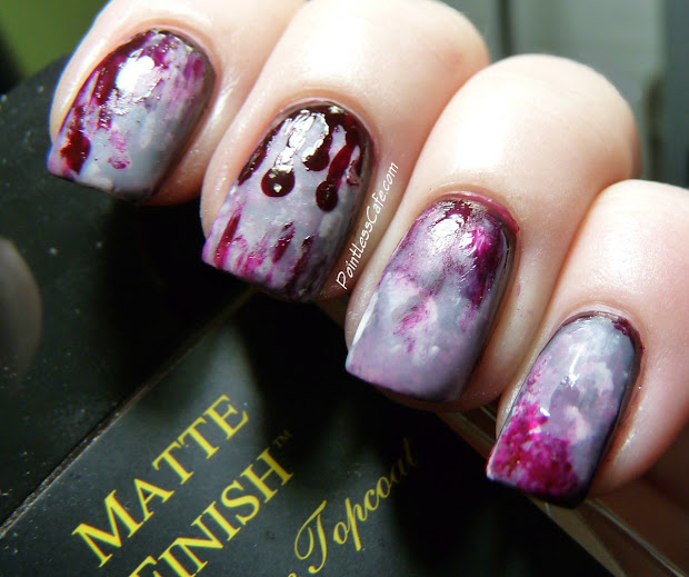 halloween nail art - zombie nails