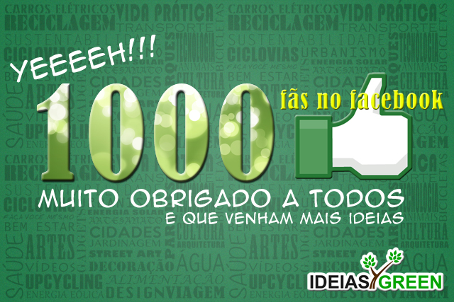 Passamos de 1000 fãs nos Facebook