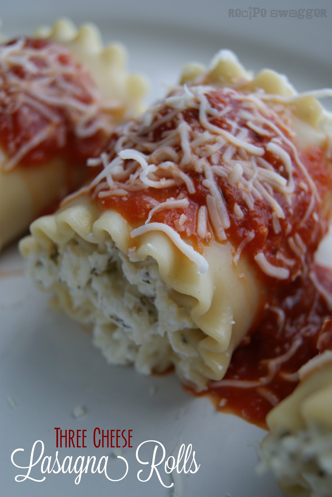 Three Cheese Lasagna Rolls