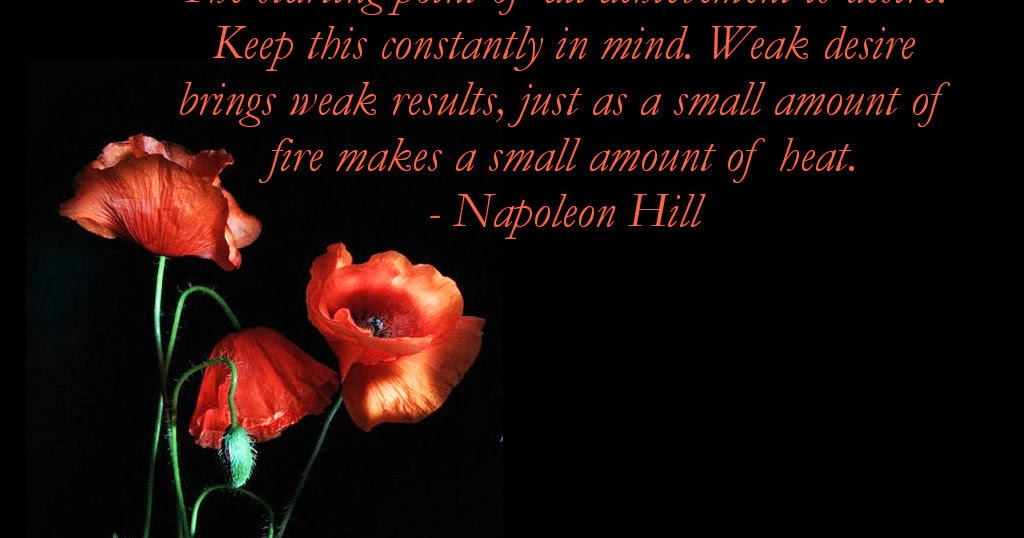 Inspiration and Motivation: Motivational Wallpaper - Napolean Hill Quote