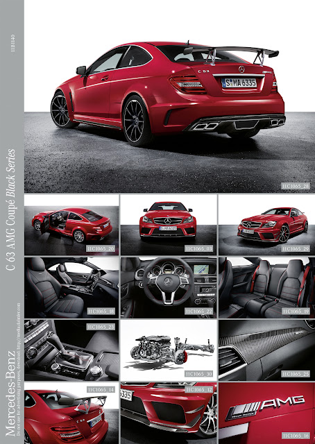 2011 Mercedes C63 AMG Coupé Black Series Official Original Picture Photo Image Press Media