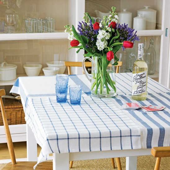 La decoración de mis mesas: ideas para la mesa: mantel con paños ...