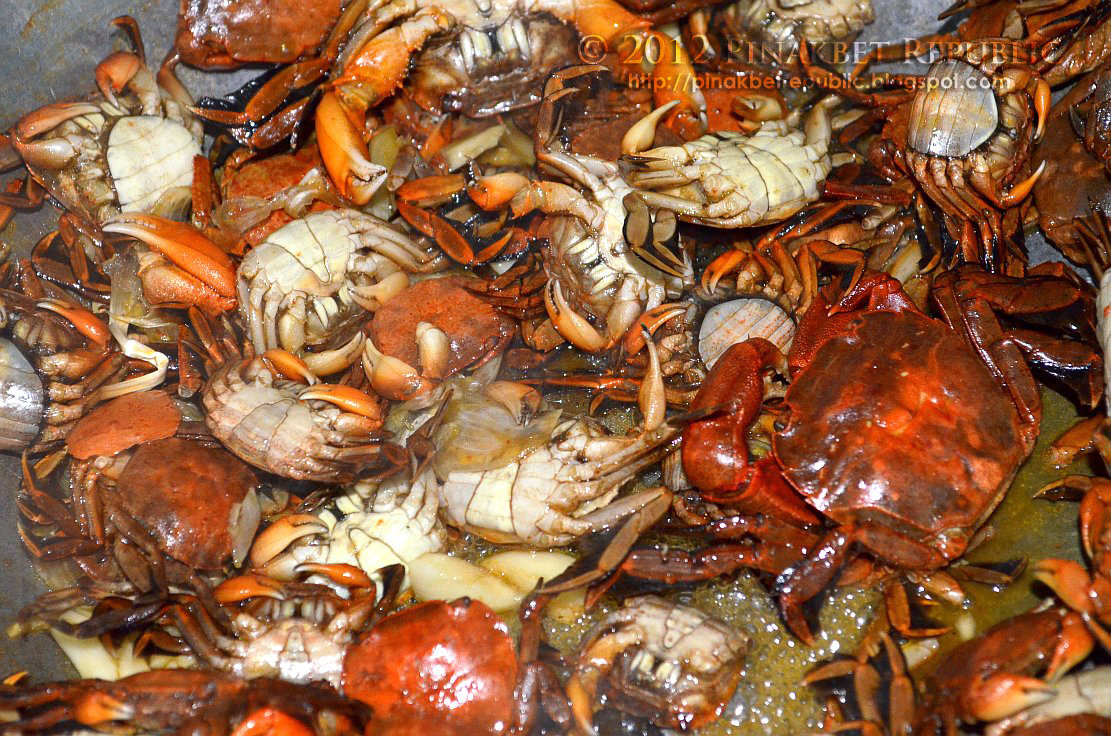 kinirog a kappi, stirfried river crabs PINAKBET REPUBLIC