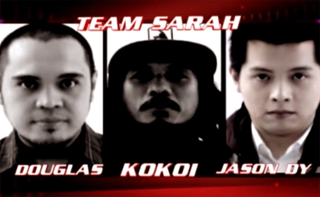 Watch The Performance of Jason Dy, Douglas Dagal and Kokoi of The Voice of the Philippines Season 2 Team Sarah Watch The Performance of Jason Dy, Douglas Dagal and Kokoi of The Voice of the Philippines Season 2 Team Sarah