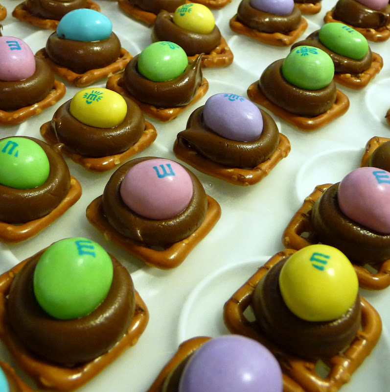Making Stuff is Fun..... Easter TreatsPretzel M&M Hershey Kiss Things