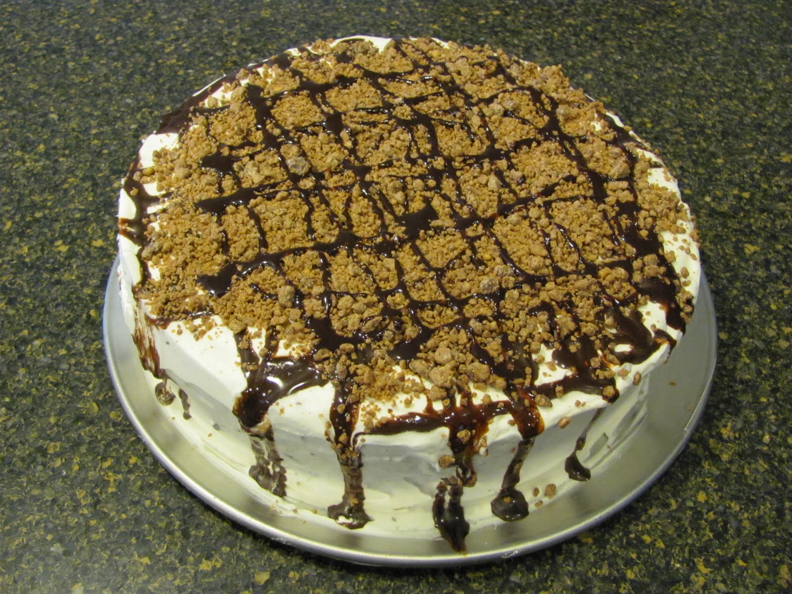 Nielsen Family Recipes Reese’s Peanut Butter Brownie Ice Cream Cake