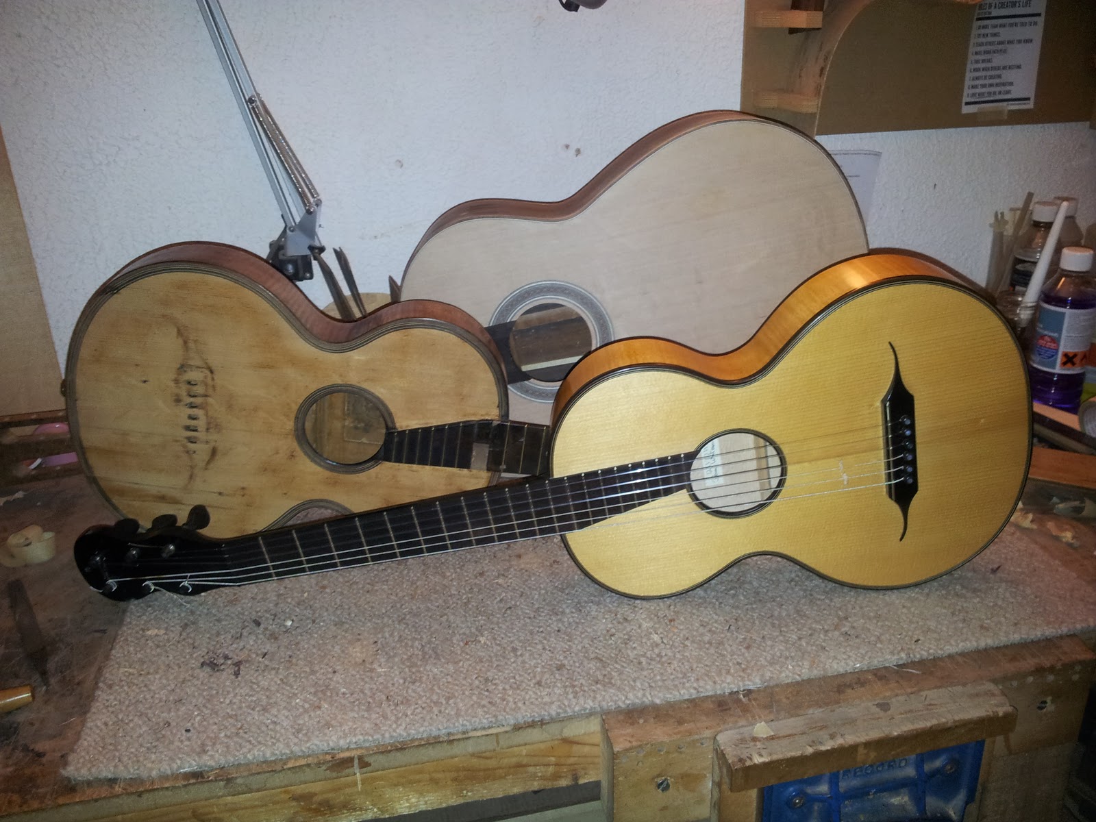 David Whiteman, Guitar Maker Ries copy completed