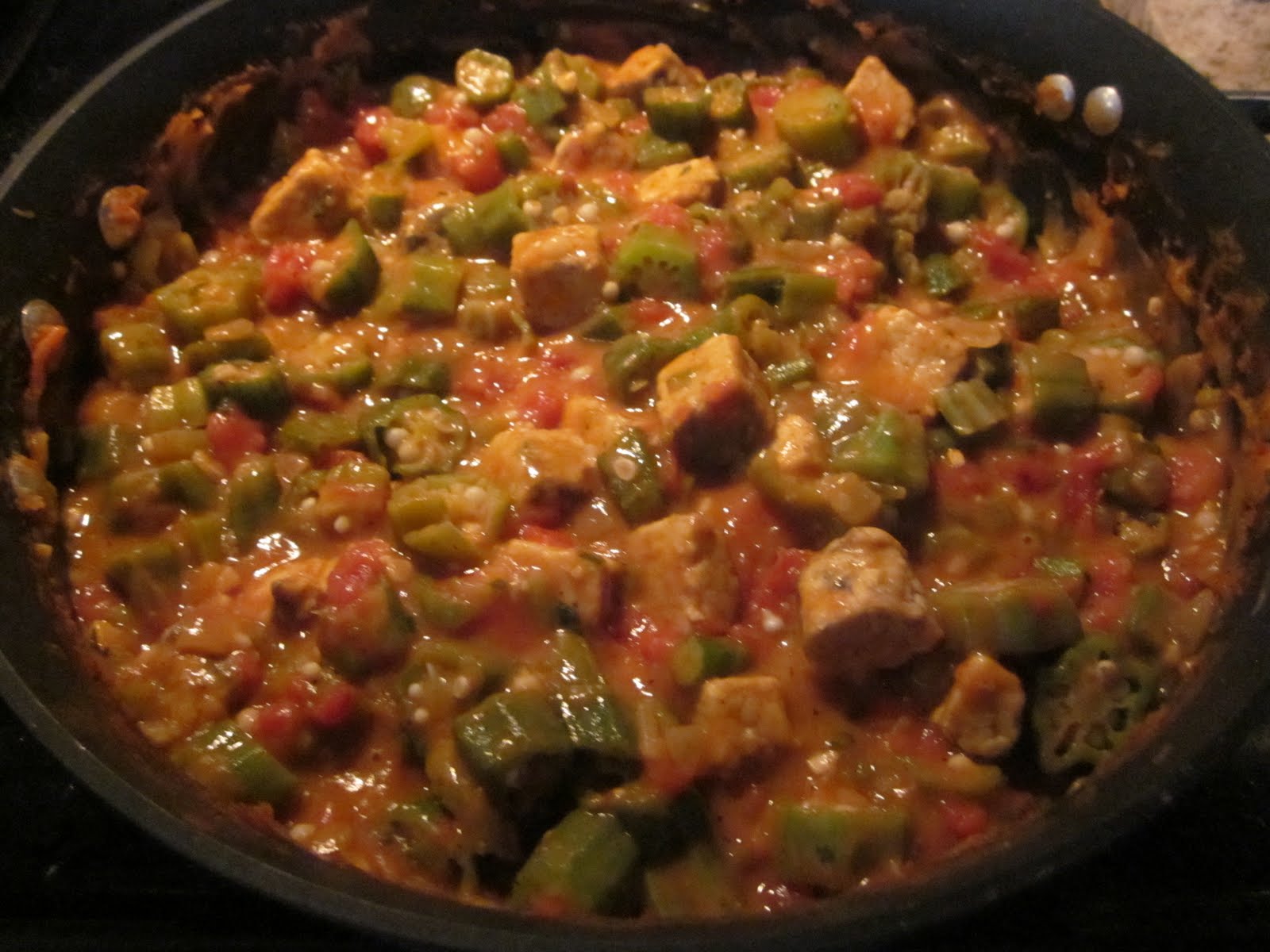 My Mess Their Kitchen Tempeh & Okra Étouffée