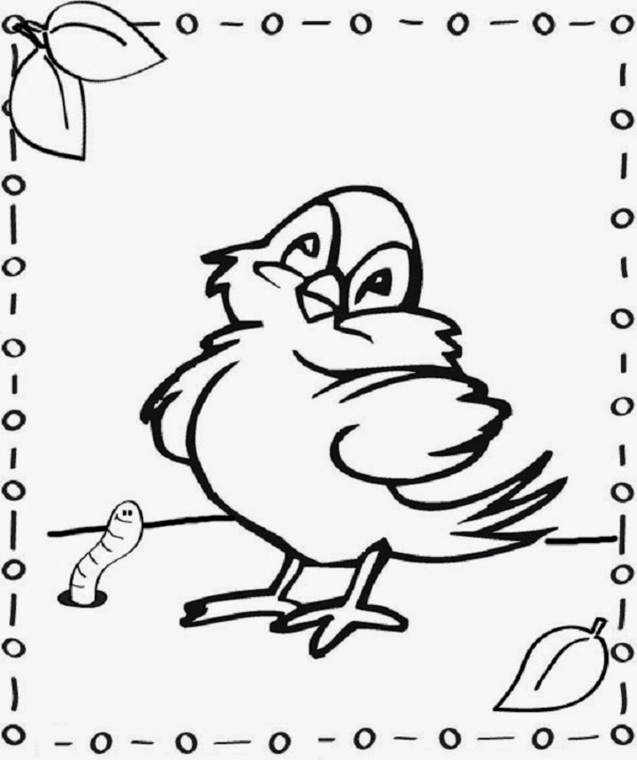 Beauyiful Sweet Little Tweety Bird Colour Drawing HD Wallpaper