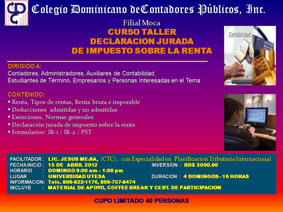COLEGIO DE CONTADORES DE REP DOM colegio de contadores de rep dom: