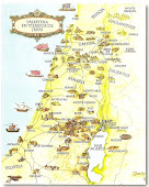 Mapa de Tierra Santa