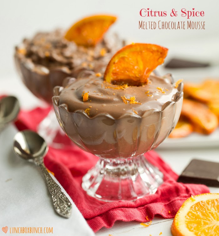 Vegan Citrus and Spice Melted Chocolate Mousse