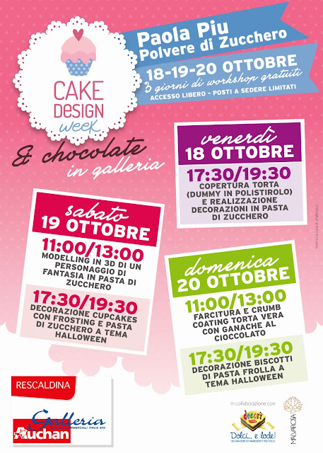 Cake design nelle gallerie Auchan: evento e workshop a Rescaldina (Mi)
