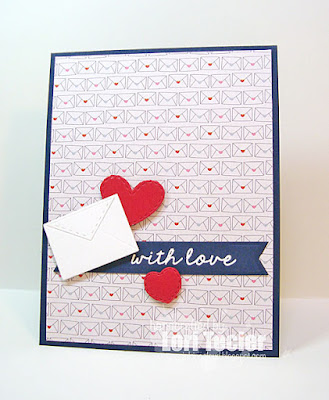 With Love card-designed by Lori Tecler/Inking Aloud-stamps and dies from Lil' Inker Designs