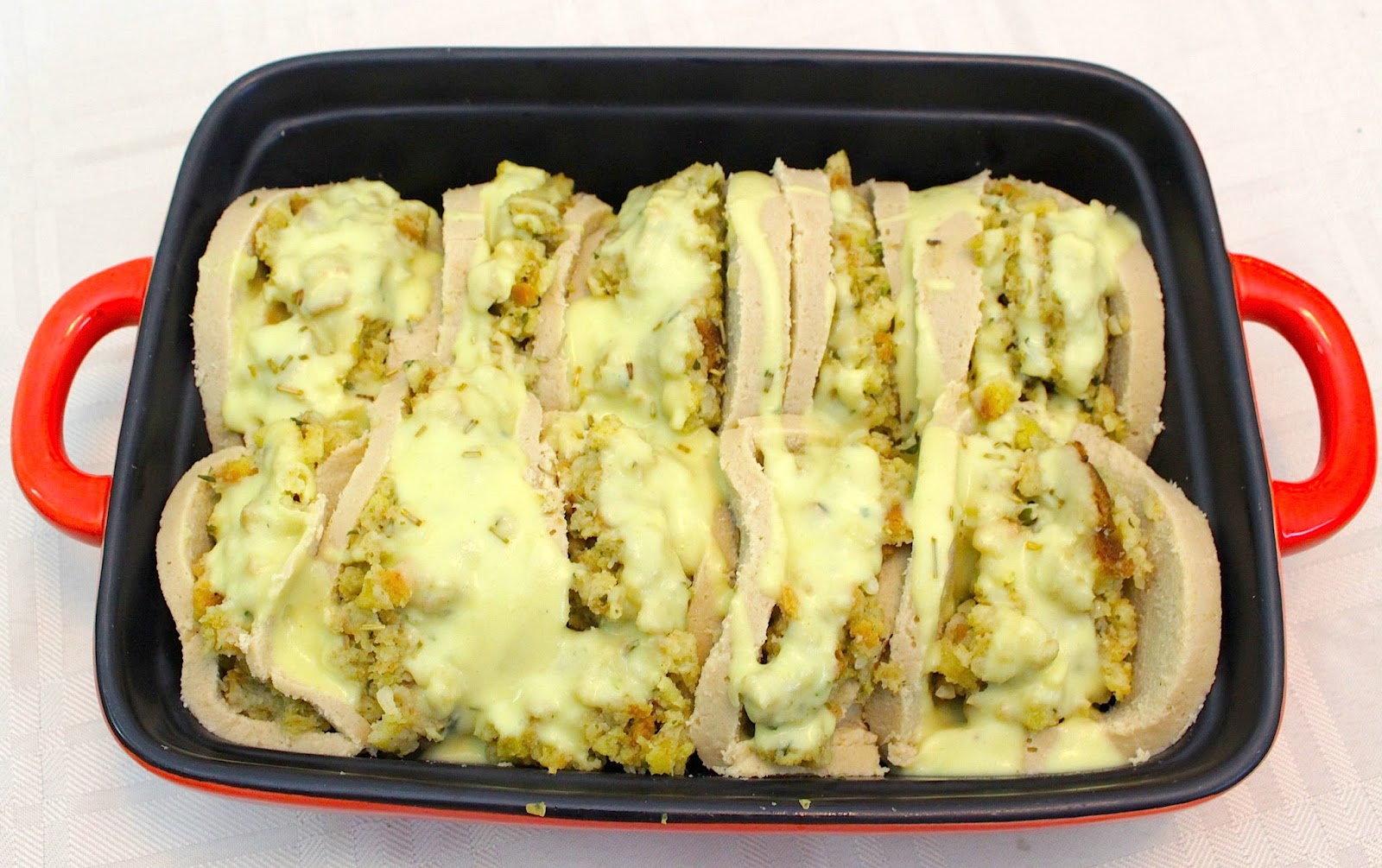 festive turkey loaf and gravy