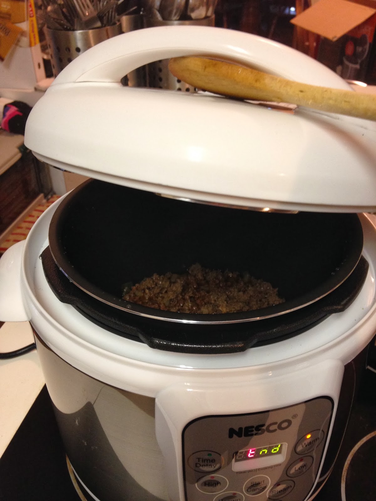 Tracy Cooks in Austin THE NEW NESCO PRESSURE COOKER