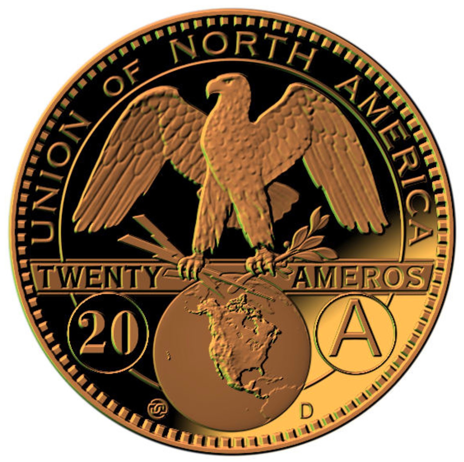 Images of the new US Amero currency minted at Denver Amero%2Bcoin%2B1.%2B%231ab