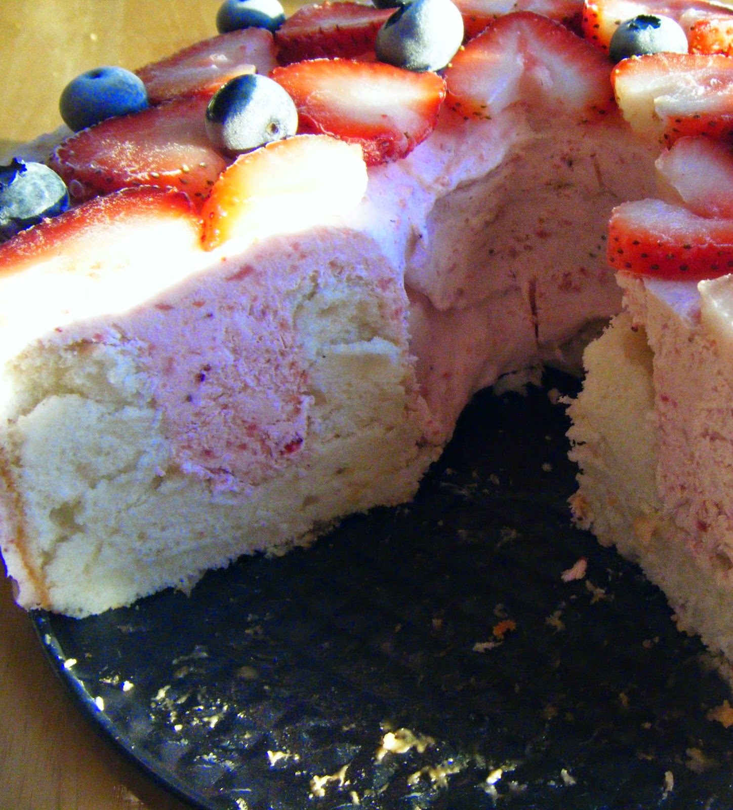 west side baker Strawberryfilled Angel Food Cake ABC